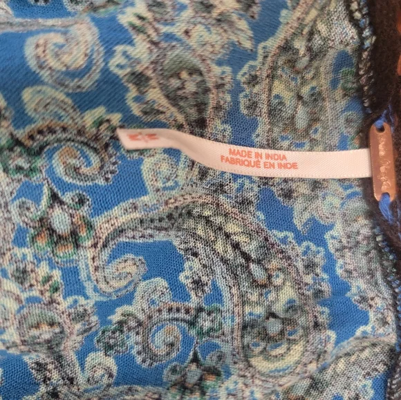 Free People Luna Scarf Print Tunic SZ S - Picture 10 of 10